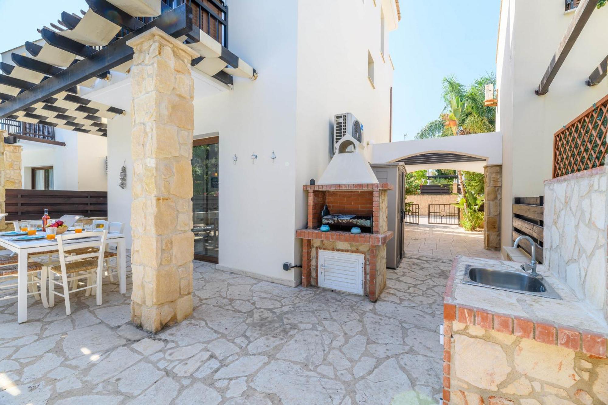 Villa Greco Mare #5 Протарас Экстерьер фото